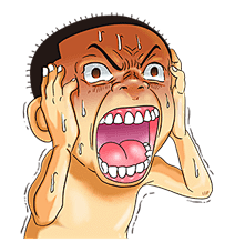 表情包-花瓣网|陪你做生活的设计师 | 抓狂一族 - line 贴图