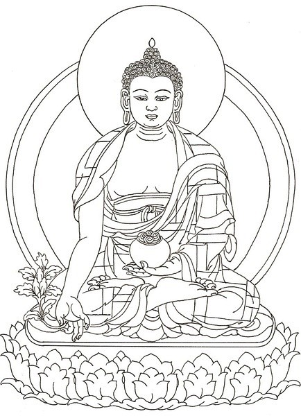 com ◣阿弥陀佛◥_____一些白描佛像图 想画的同修看过来_看图_地藏王