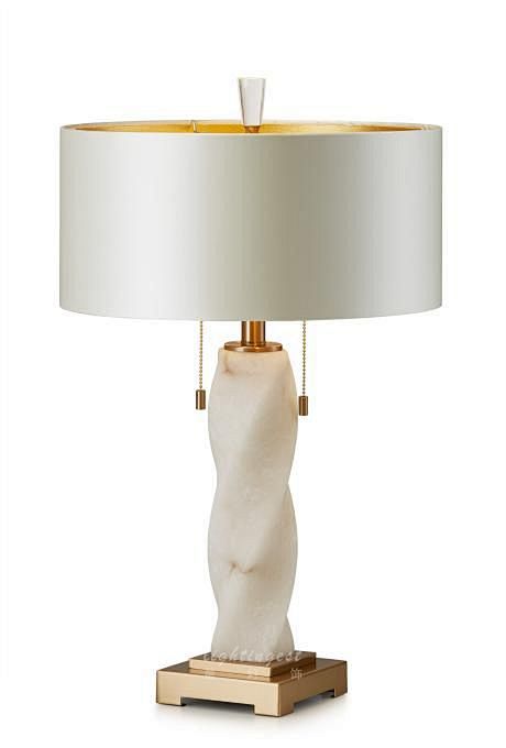 modernamericanexampleroomdesklamp最灯饰4月新品现代美式异性麻花