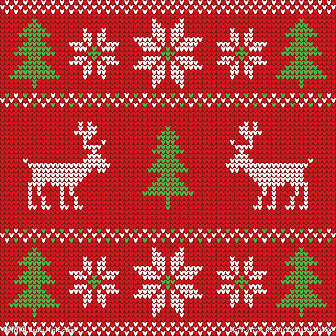 针织花纹麋鹿图案毛衣圣诞花纹针织冬季针织花纹雪花毛衣编织针织图案