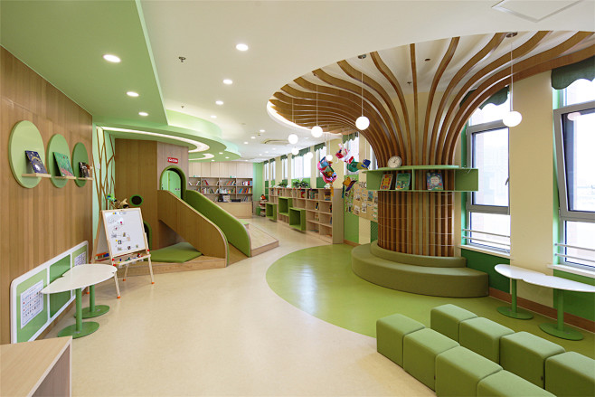 青浦世界外国语幼儿园绘本图书室室内形非建筑设计咨询上海有限公司