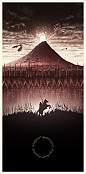 艺术家Marko Manev的《魔戒》系列设计海报