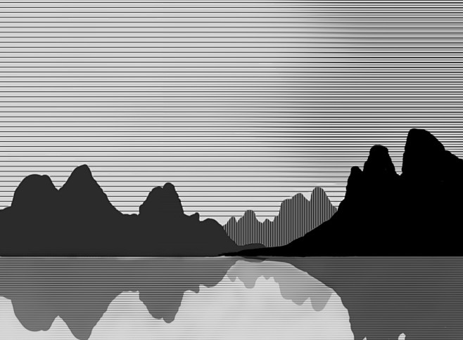 平面构成 桂林山水