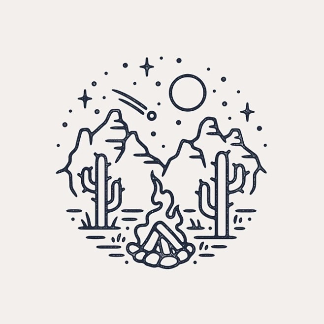 一组单线条风景图案设计liamashurst67676767