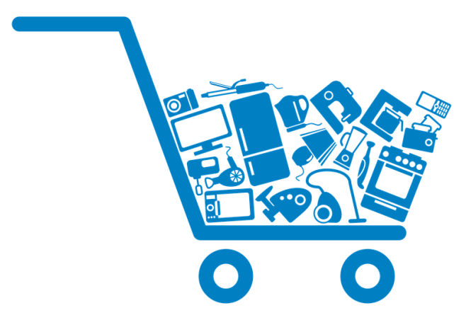 创意购物车图案免抠png透明素材超市购物车电子商务图标购物车矢量图