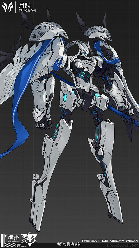 机动战队#【机甲设定&插画】更新 各位亲爱的指挥官: 机体立绘-白鸟