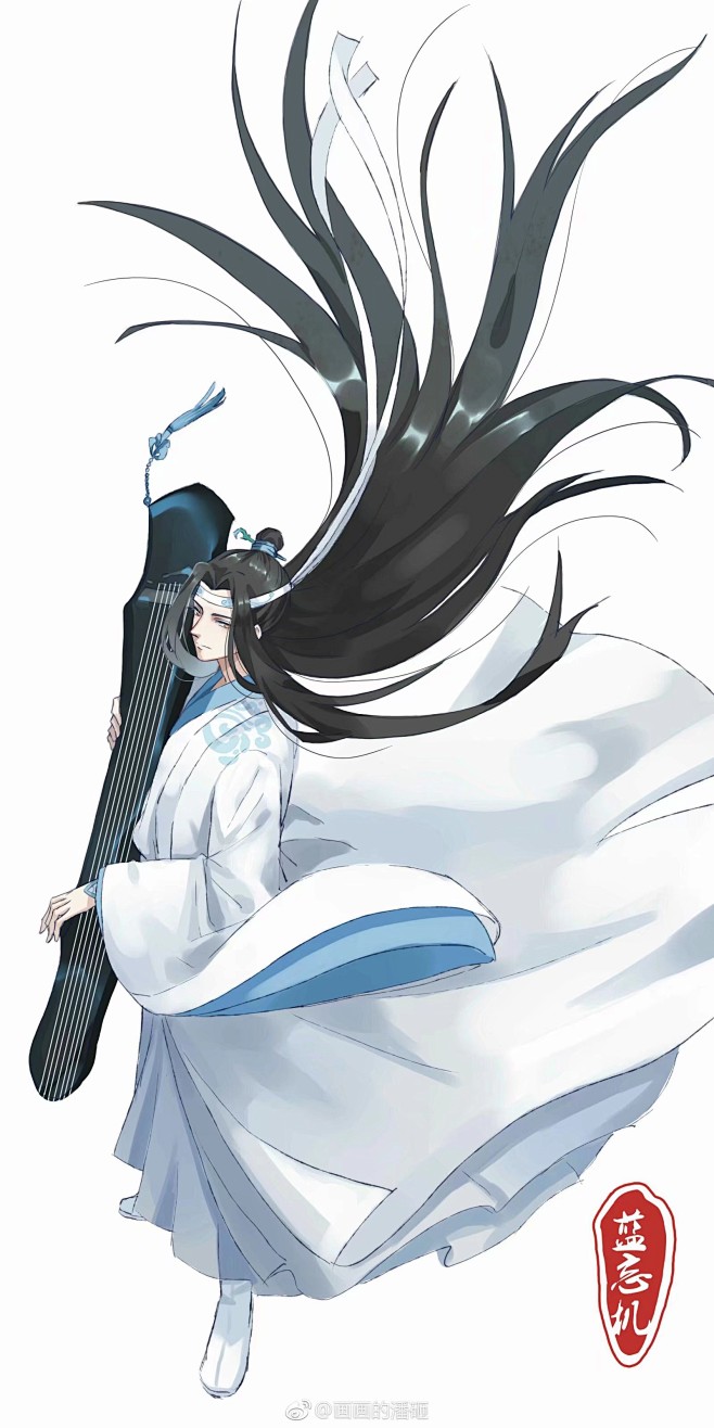 魔道祖师长发飘飘蓝忘机蓝湛