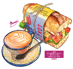 机智的梦游妹采集到手绘美食