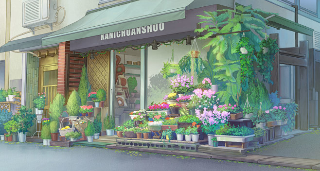 背景 花店 卡尼传说 的插画 Pixiv この作品 花店 は 背景 場景 等のタグがつけられた 卡尼传说 さんのイラストです 照片寫生