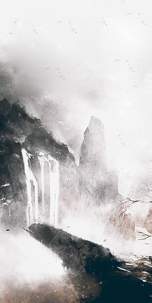 古风底图背景海报山河汜荩处理去水印