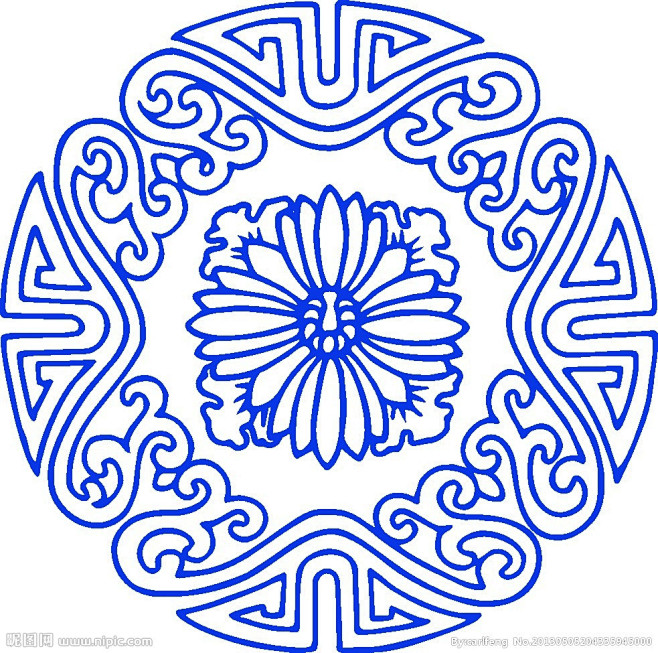 16:32:36青花瓷图案纹样_鬼画符_同采自www