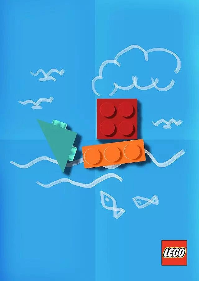 乐高创意海报|平面|海报|您呼叫的用户正忙 - 原