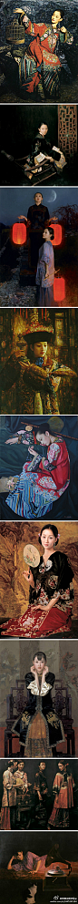 旗袍油画欣赏 旗袍(qipao,cheongsam）传统女性服饰之一，在20世纪上半叶由民国时汉族女性参考满族女性传统旗服和西洋文化基础上设计的一种时装，是一种东西方文化揉和具...