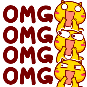 哈咪猫英文表情omg