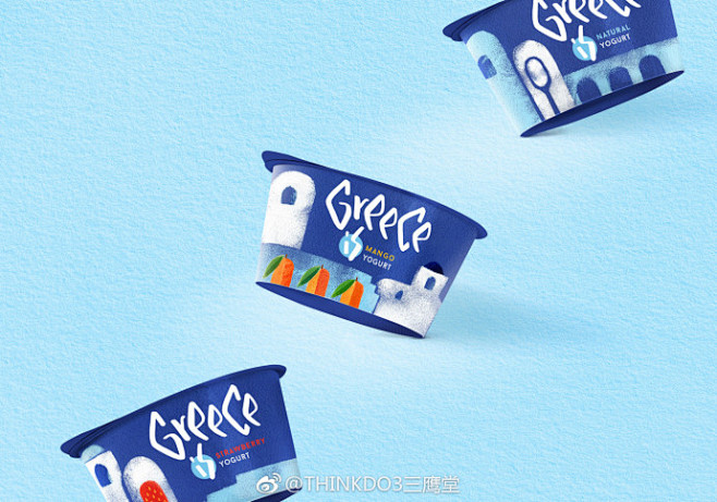 #三鹰堂功夫# Greece is希腊酸奶品牌包装设计