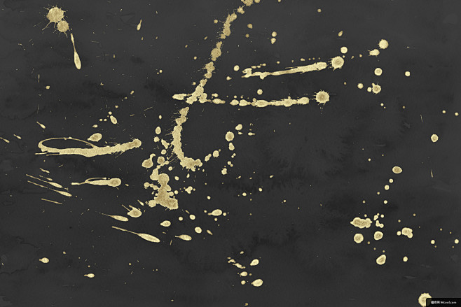 金色墨水泼墨效果背景纹理质感纹理背景图片图片壁纸