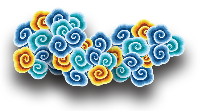 祥云彩色祥云中国风祥云中国风