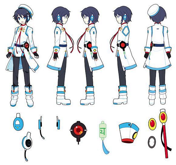 人设更新官方5人三视图及配件放出vocaloidchina吧百度贴吧