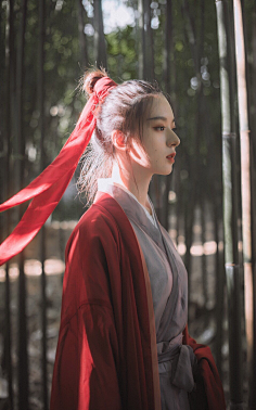 一念一清采集到清丽|外景人像