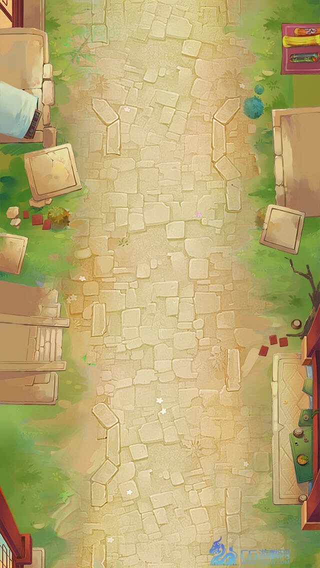 竖版古风手游游戏地图背景原画素材资源131p