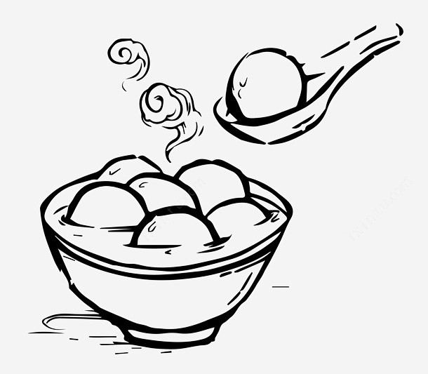 中国风 传统节日 元宵节 勺子 汤圆 矢量图 美食 节日 食物 ui图标
