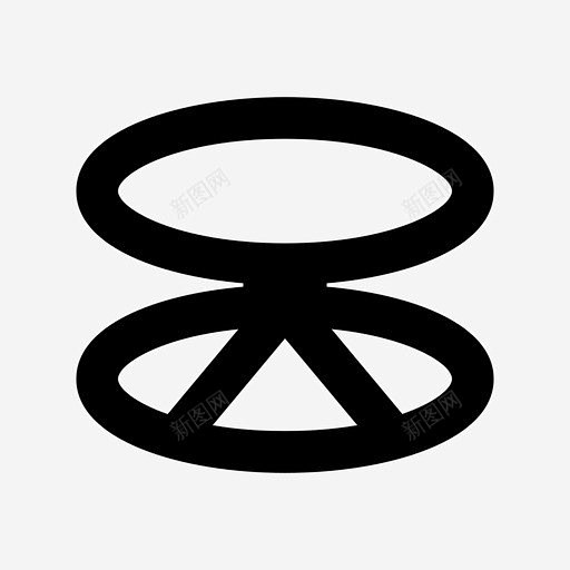 紧致粉体美容和spa系列图标创意素材