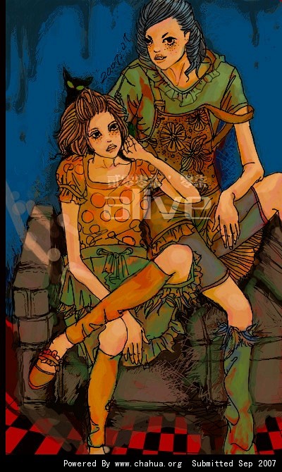 一cm阳光的插画画廊展厅