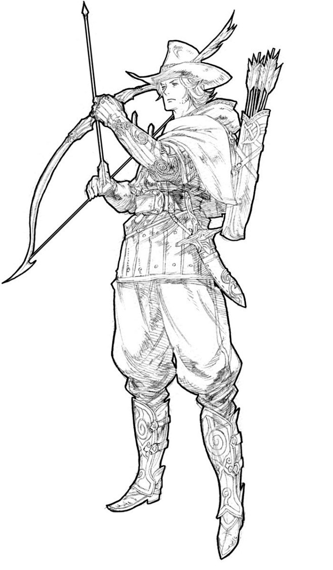 战术食人魔的弓箭手男性艺术让我们紧紧拥抱