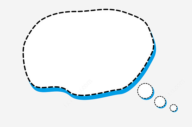 对话框卡通气泡标题框png免抠素材新图网
