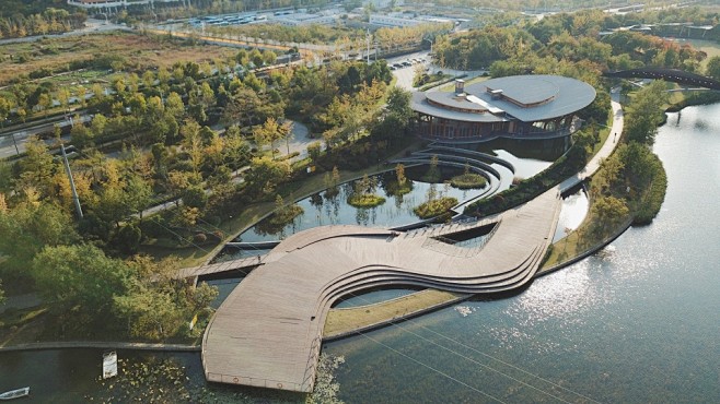 南京河西生态公园aecom标志南京水文化的城市滨水空间