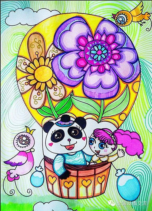 儿童画素材老师们收藏好了哦绘画作品