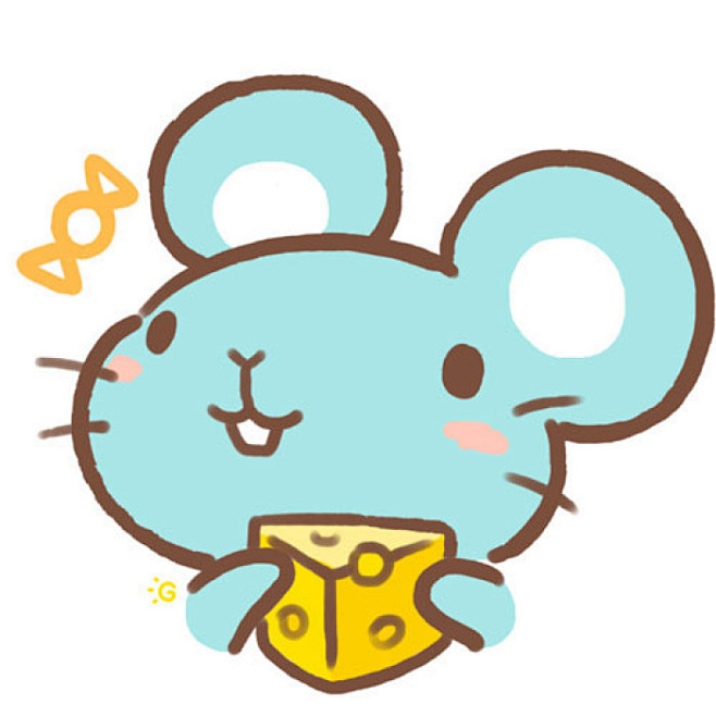 十二生肖卡通可爱头像鼠