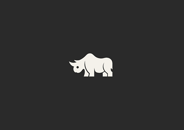 黒白国外动物logo图形创意设计欣赏logo