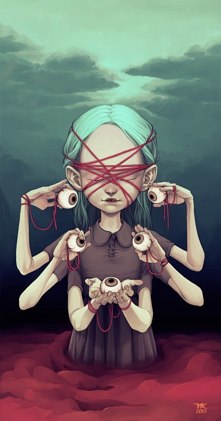 恐怖向duxia芬兰一些带着心理暗示的插画一些细思恐极的设定