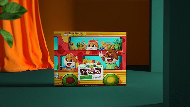 三只松鼠青团\/踏青团|平面|包装|禾作文创 - 