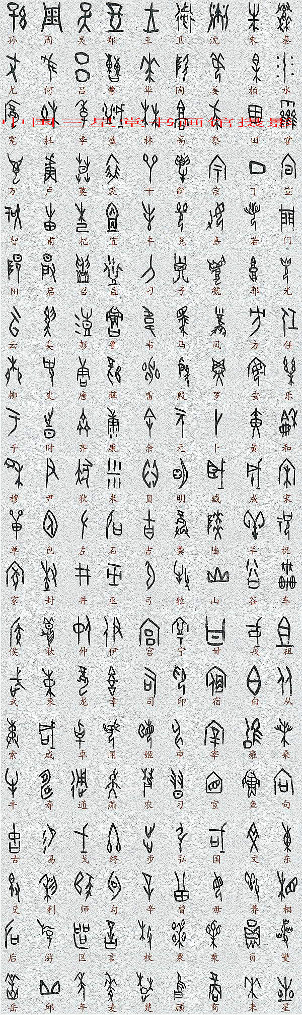 象形文字对照表 汉字图片