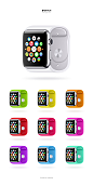 Apple watch ios icon, 来自莫贝网 www.mobileui.cn