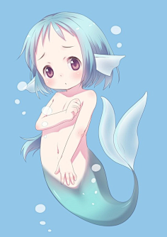 duitang.com采集飓风686采集到鱼 手绘手绘的美人鱼www.huitu.