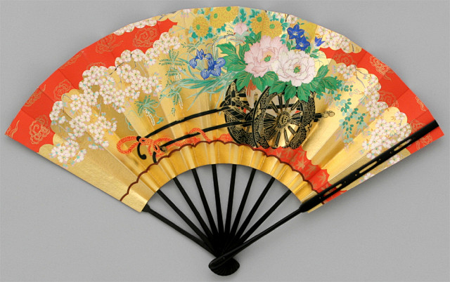 日本平安时代绘扇 江户时代纸扇和服发簪 看图 日本文化吧 百度贴吧
