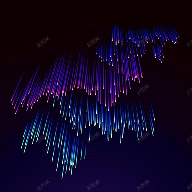 彩色渐变发光放射线条科技感光效背景eps矢高清素材光线3d立体光效