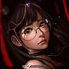 CG窝插画原画游戏美术采集到头像绘画大全