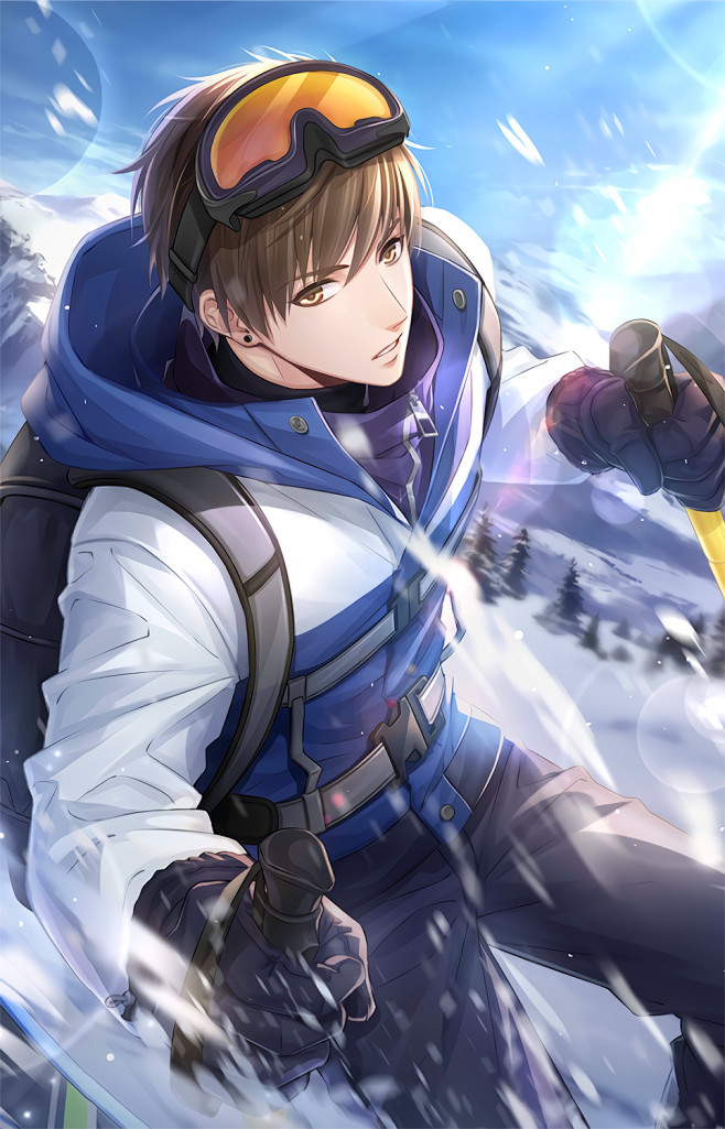 恋与制作人白起耀蓝心情