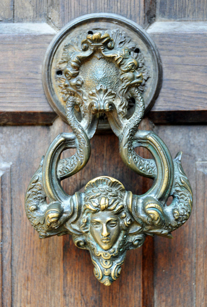 绘画参考门上的艺术丨欧式门环67676767