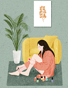 走尺采集到海报插画