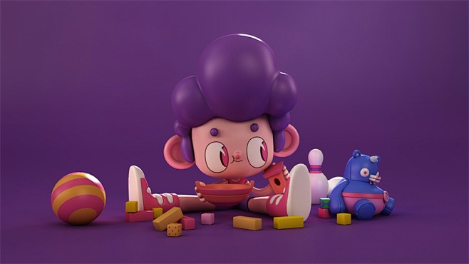12款可爱的3d角色动画设计