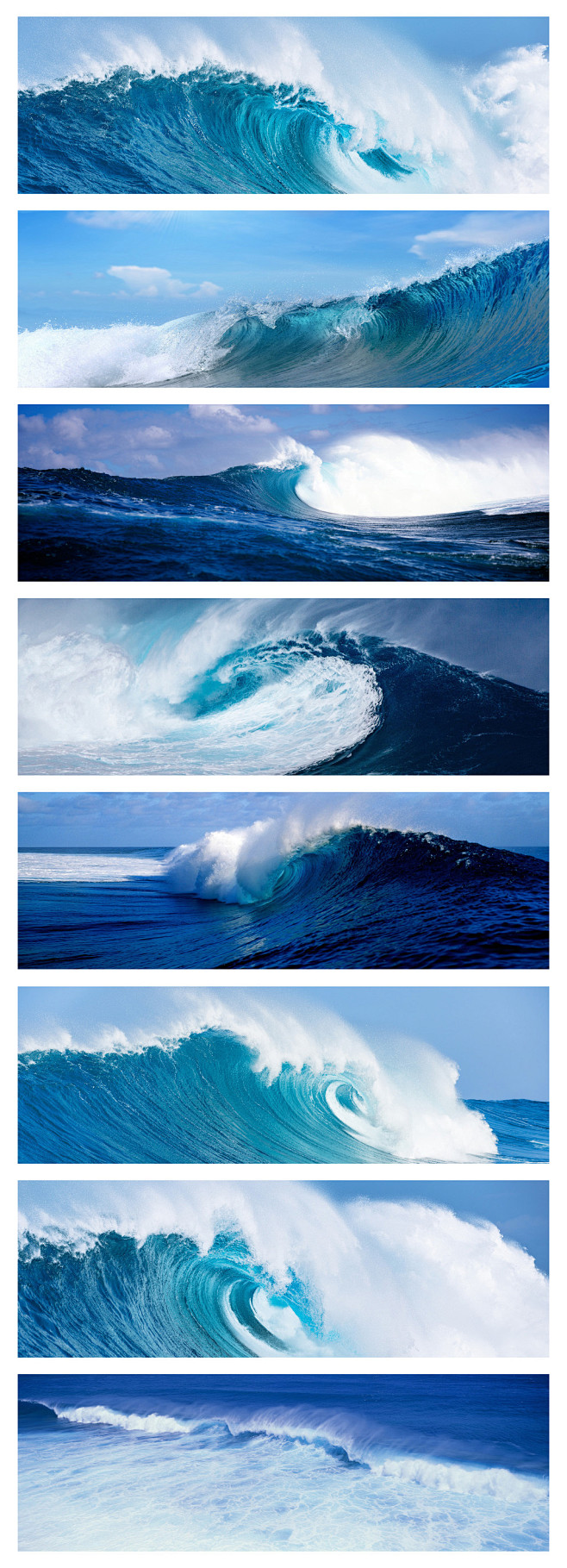 大海海面海浪涛浪波浪背景banner图