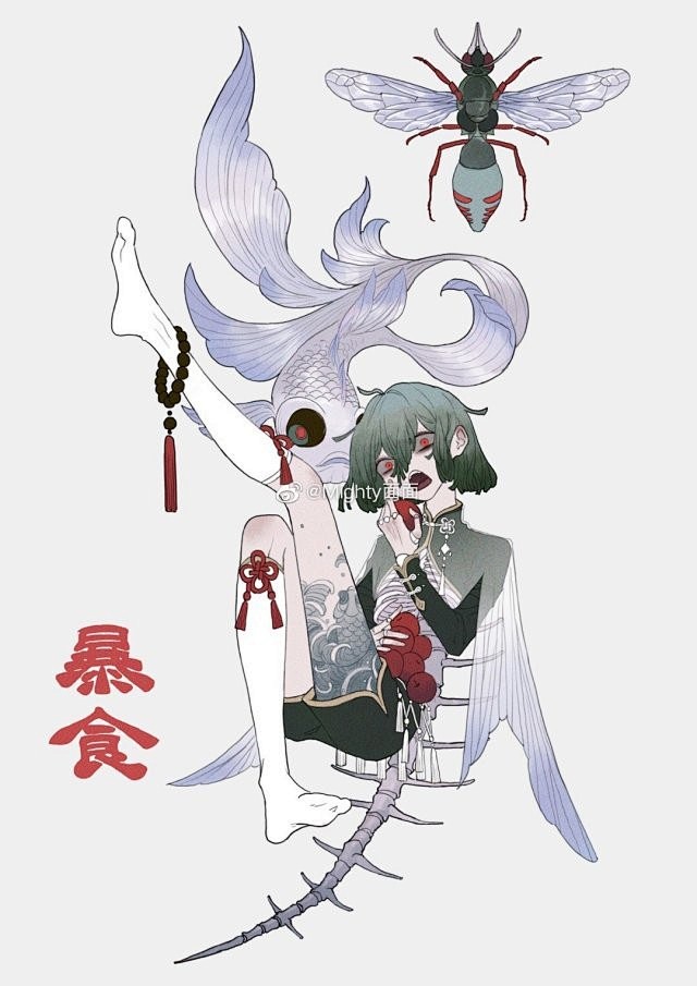 太太画的七宗罪系列人物漫画形象,爱了爱了!…