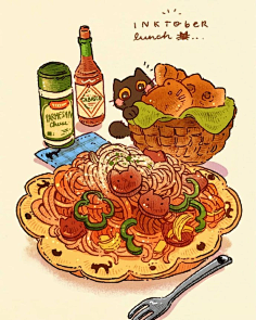 木木语ly采集到食物插画