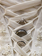 #唯美婚纱照# Love how this unique photo shows off the rings and the intricate details of the wedding gown at the same time! #戒指婚戒# #婚纱制作细节# @予心木子