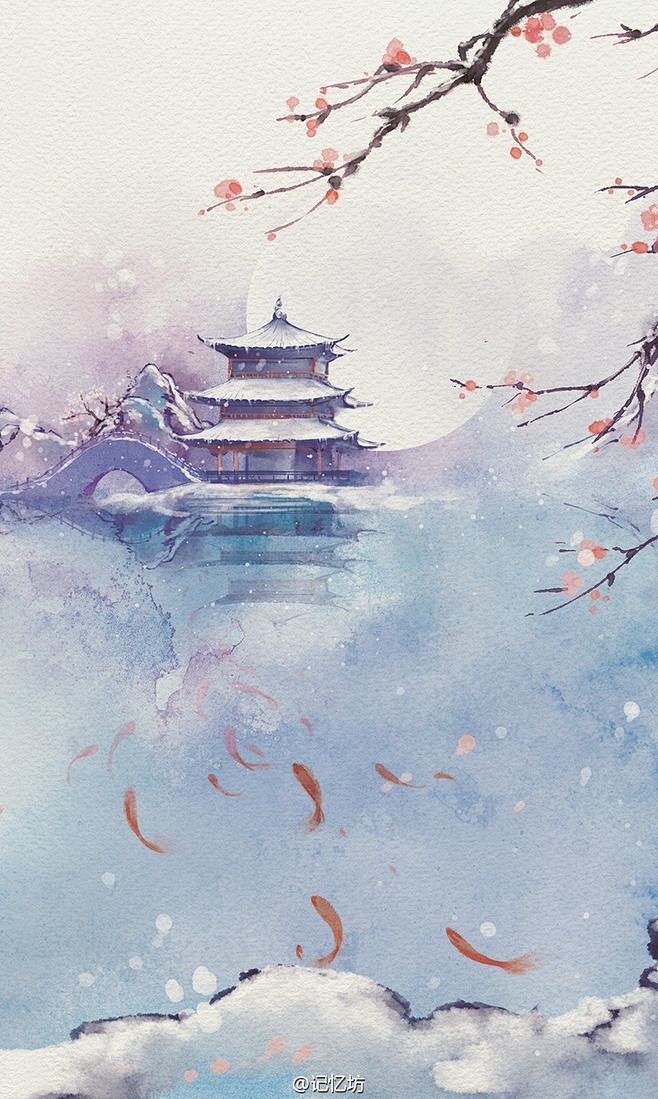 封面底图古风无人